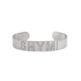 Personalized Pave Name Cuff Bangle