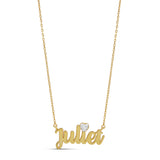 Personalized Name Necklace With Floating Heart