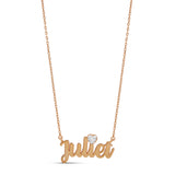 Personalized Name Necklace With Floating Heart