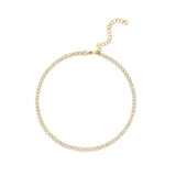 3mm Round Bezel Anklet