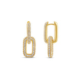 Removable Link Pave Earrings