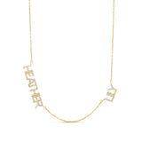 Personalized Pave Multi Name Necklace