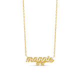Personalized Inlay Stone Name Necklace
