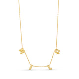 Personalized Mini Helium Dangling Initial Necklace