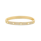 Baguette and Pave Bangle