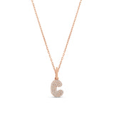 Mini Pave Bubble Initial