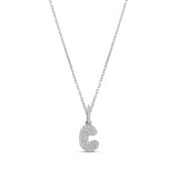 Mini Pave Bubble Initial