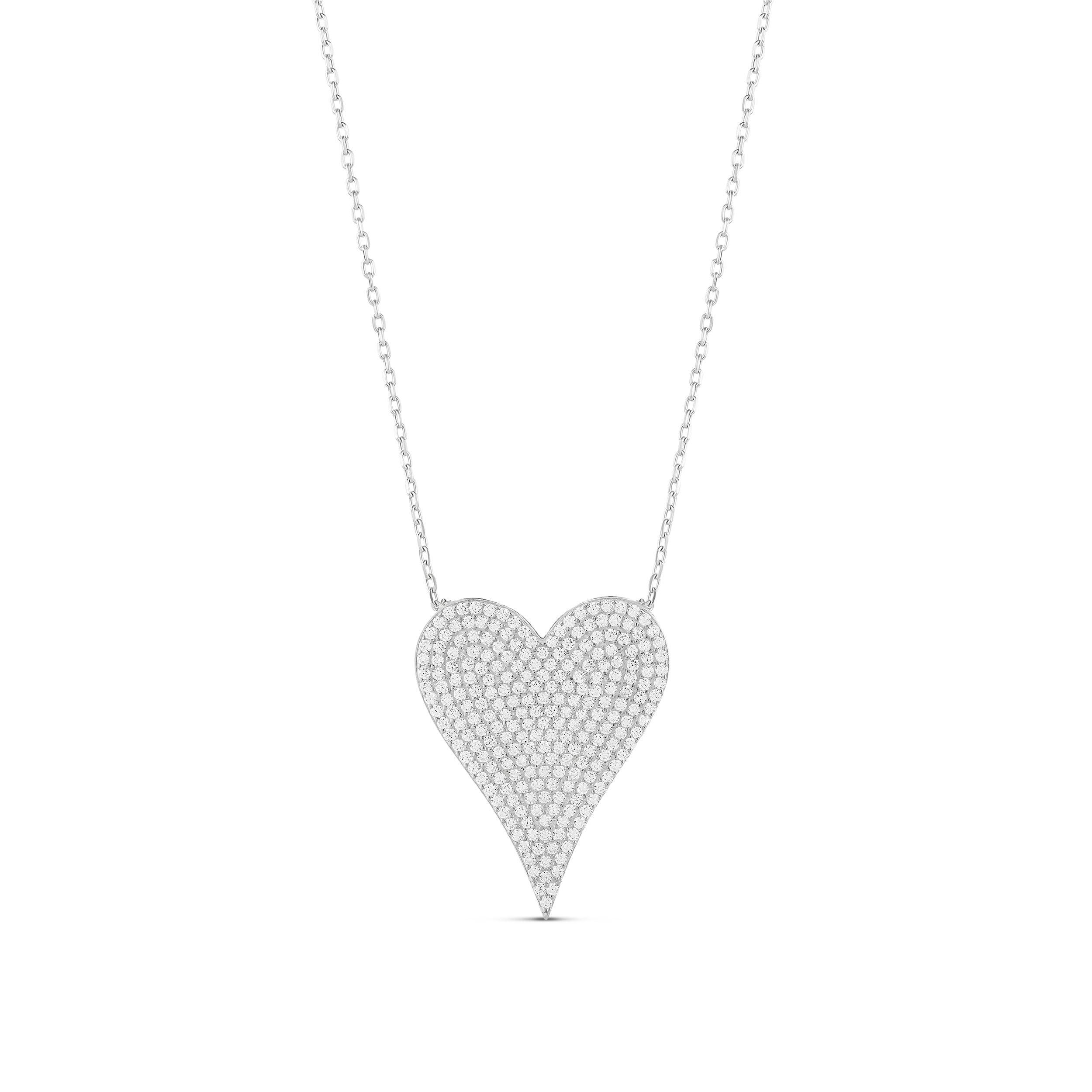 Large Pave Heart