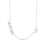 Personalized Pave Multi Name Necklace