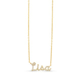 Personalized Pave Script Name Necklace