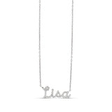 Personalized Pave Script Name Necklace
