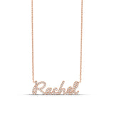 Personalized Pave Script Name Necklace