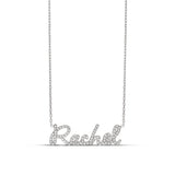 Personalized Pave Script Name Necklace