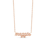 Personalized Inlay Stone Name Necklace