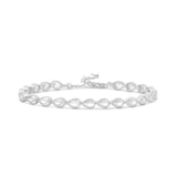 Bezel Set Pear Tennis Bracelet