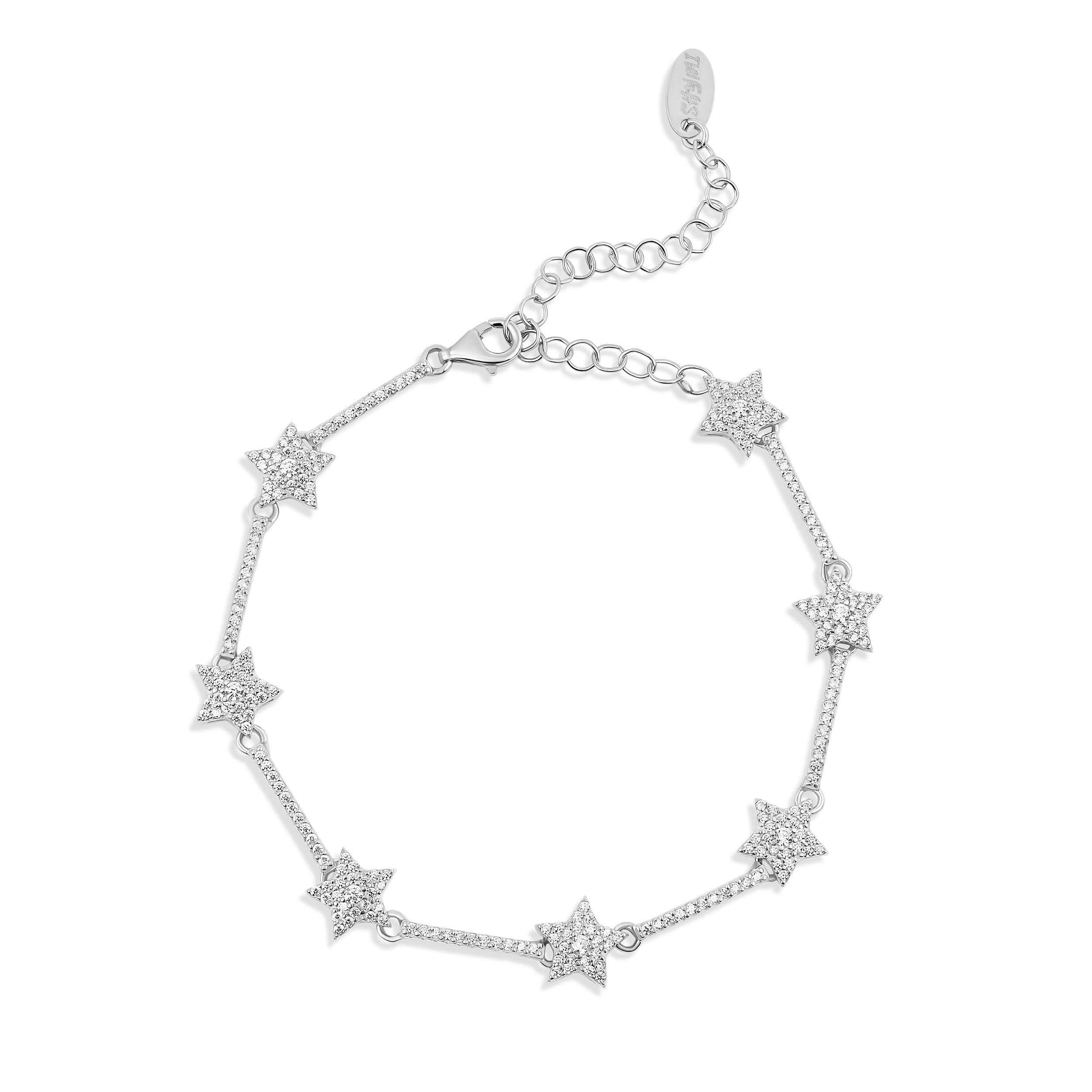 Pave Star Tennis Bracelet