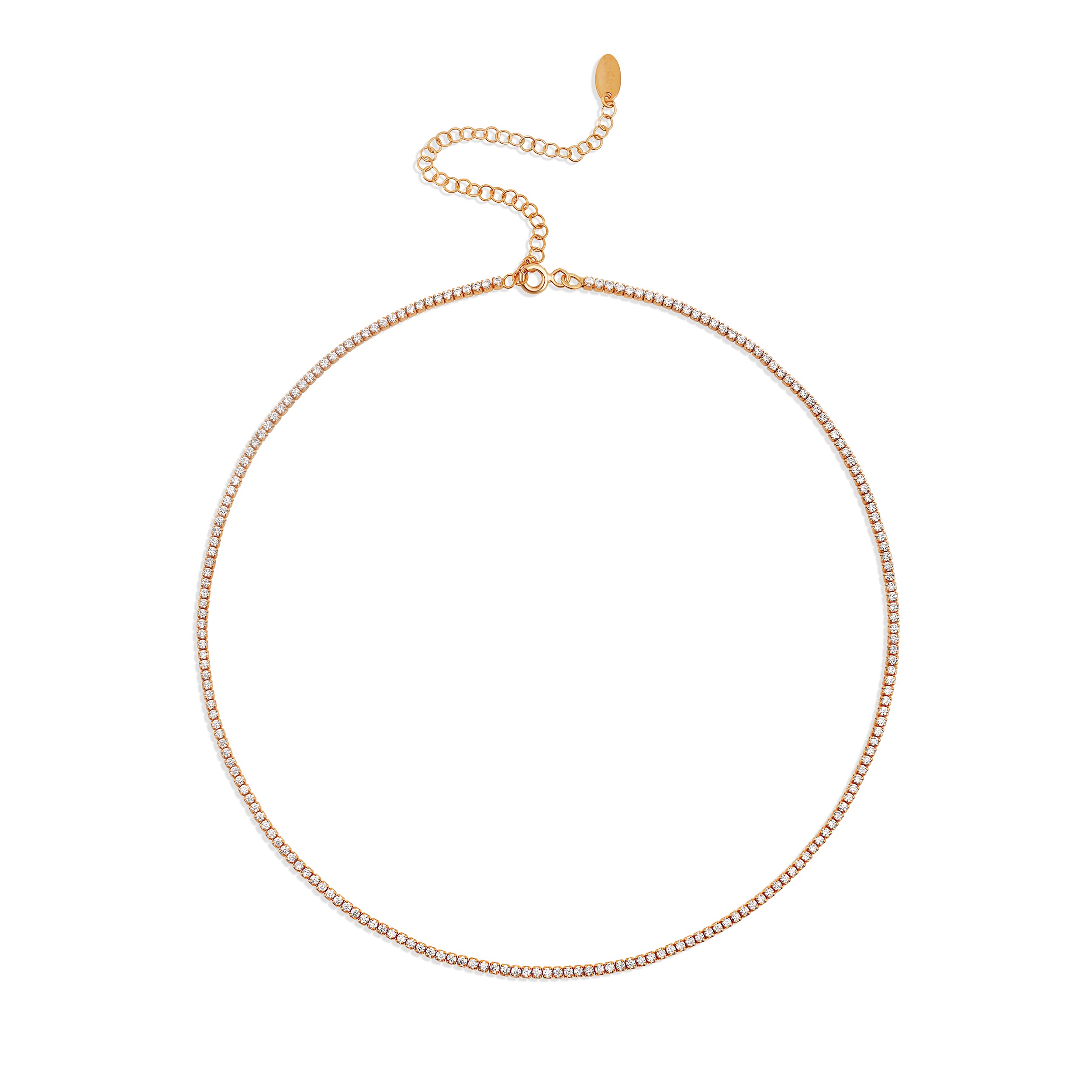 1.5mm Thin Tennis Necklace