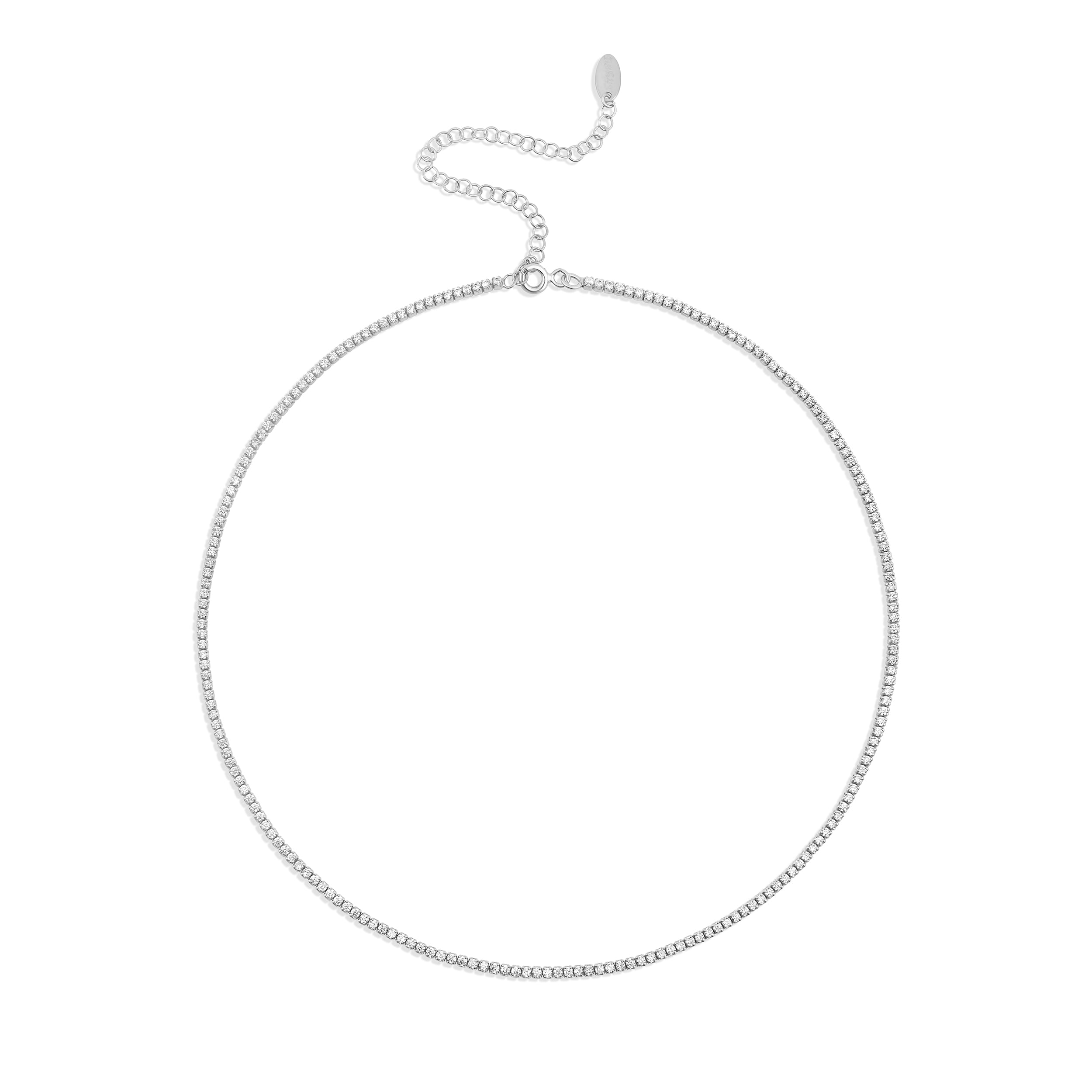 1.5mm Thin Tennis Necklace