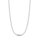 Three Prong Tennis Necklace