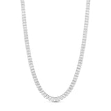 Emerald Bezel-Set Statement Tennis Necklace