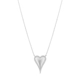 Pave Outline Heart Necklace