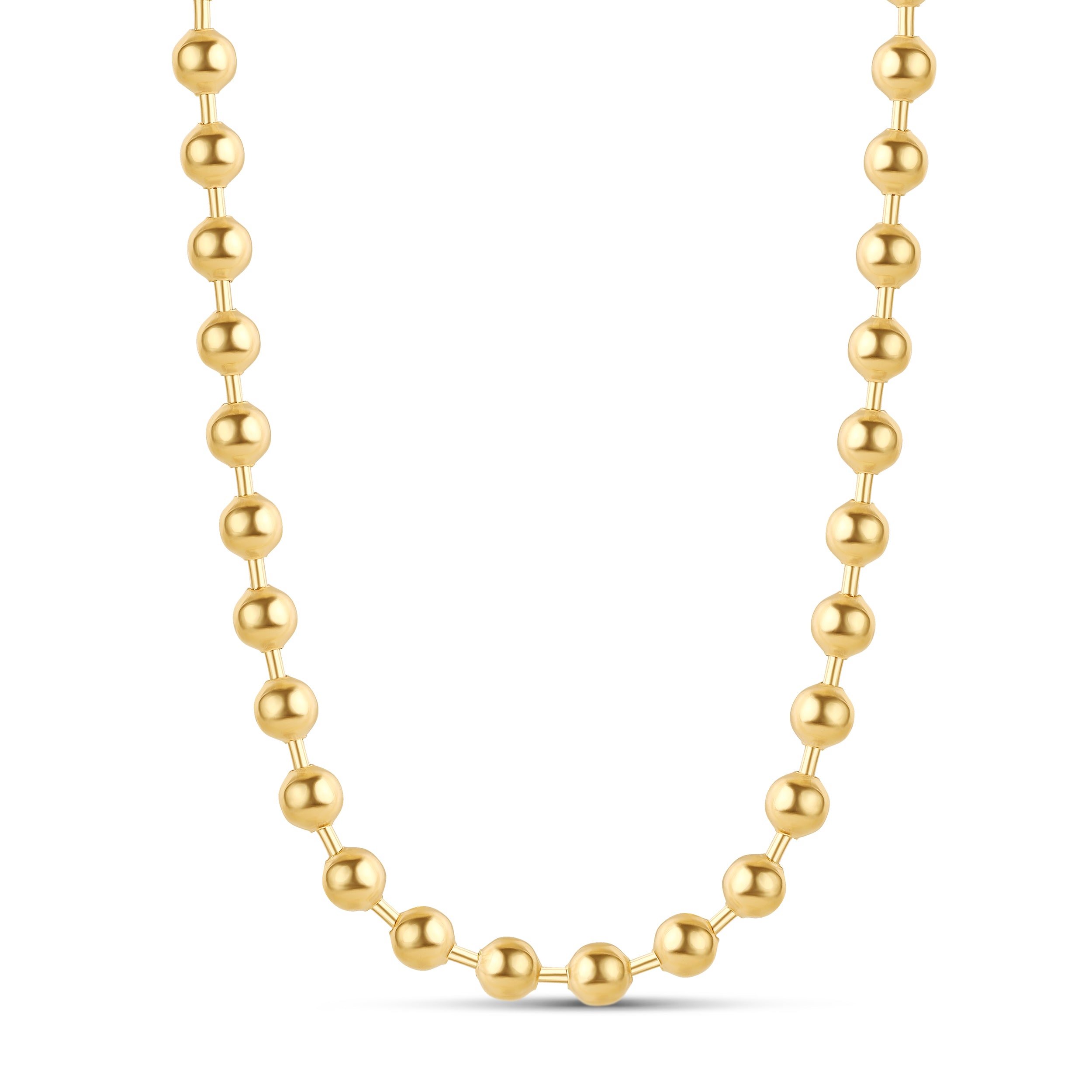 Beaded Ball Bar Necklace