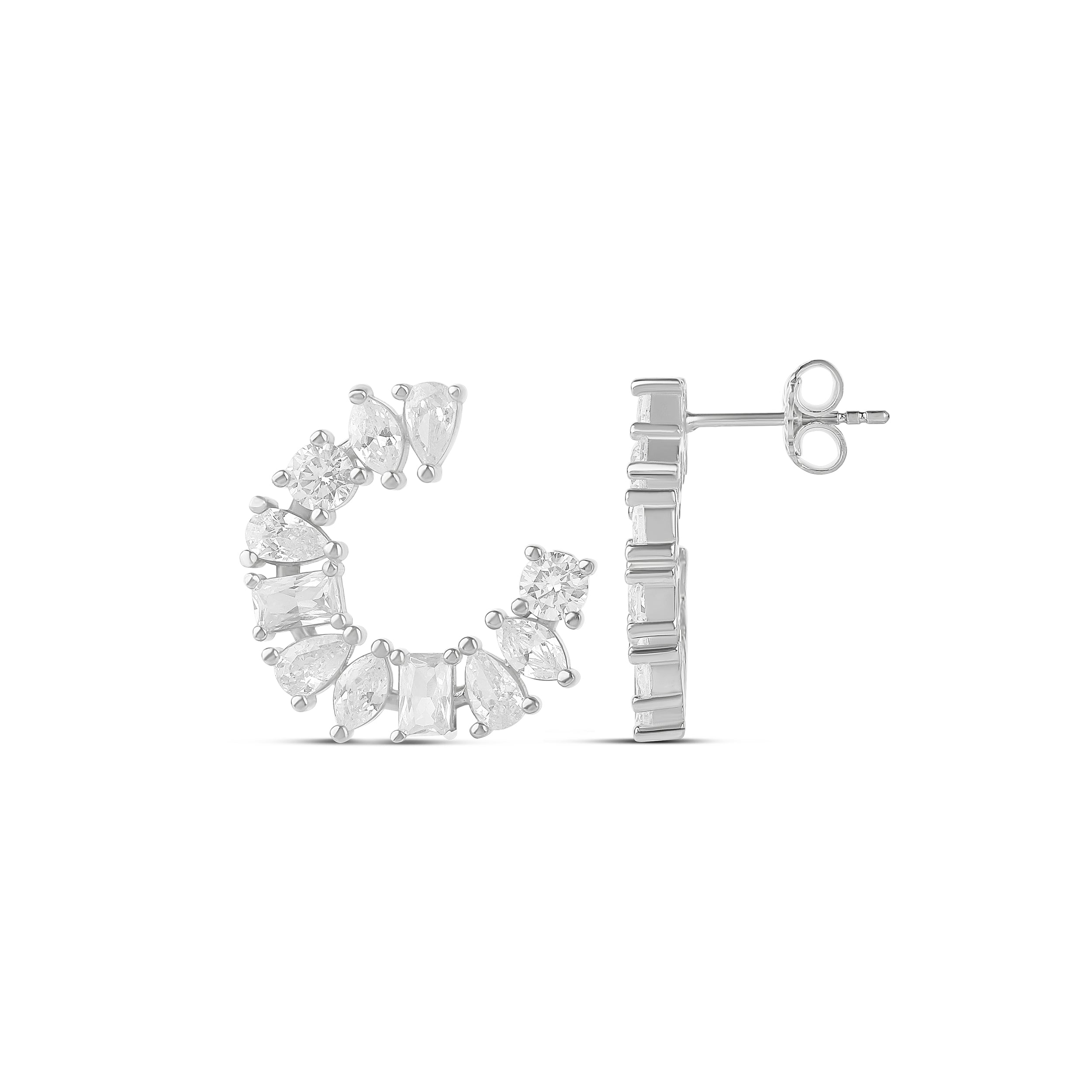 Multi Shape Statement Earrings