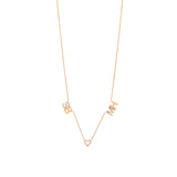 Personalized Double Initial and Heart Accent Necklace