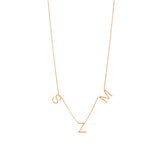 Personalized Multi Block Letter Necklace