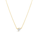 Side Pear Pendant Necklace