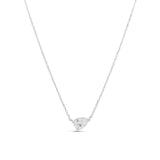 Side Pear Pendant Necklace