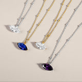 Marquise Station Necklace
