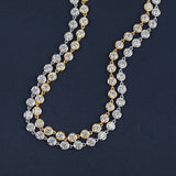 Round Victorian Style Tennis Necklace