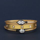 Round Stone Bangle