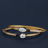 Marquise Center Stone Bangle