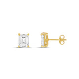 Emerald Prong Studs