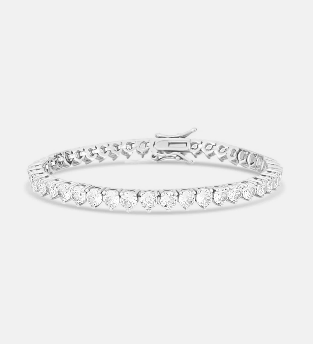 Three Prong 5mm Round Tennis Bracelet