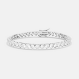 Three Prong 5mm Round Tennis Bracelet