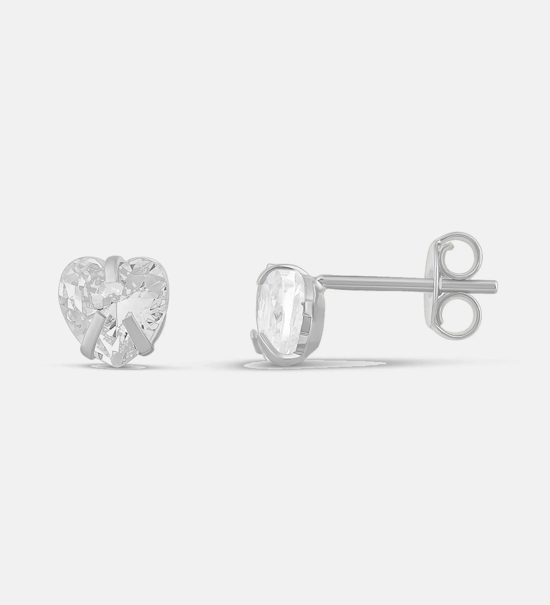 Heart Prong-Set Mini Studs