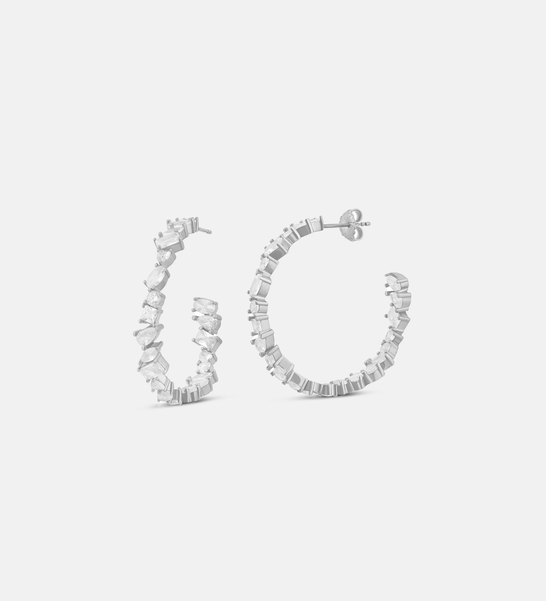 Multi Shape Hoop Earrings