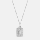 Mini Pave Initial Medallion
