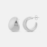 Curved Rounded Hoop Earrings