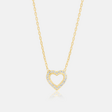Enamel & Pave Mini Heart