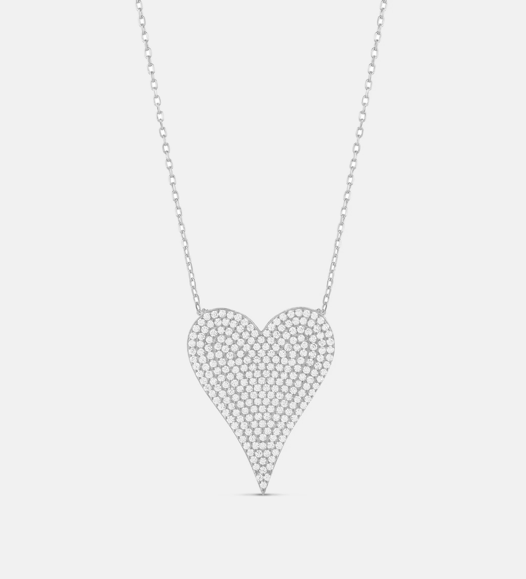 Large Pave Heart