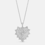 Personalized Fluted Multi Initial Heart Charm Necklace