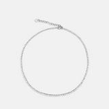 Graduated Three Prong Tennis Necklace