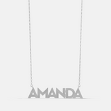 Personalized Fluted Name Necklace
