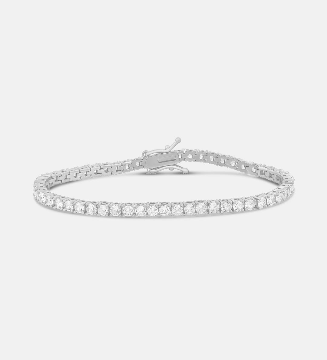 Four Prong 2mm Round Tennis Bracelet