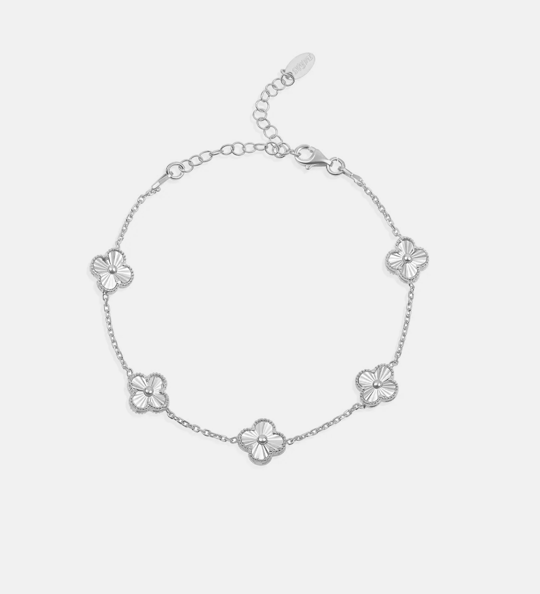 Multi Fluted Small Flower Bracelet