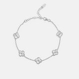 Multi Fluted Small Flower Bracelet